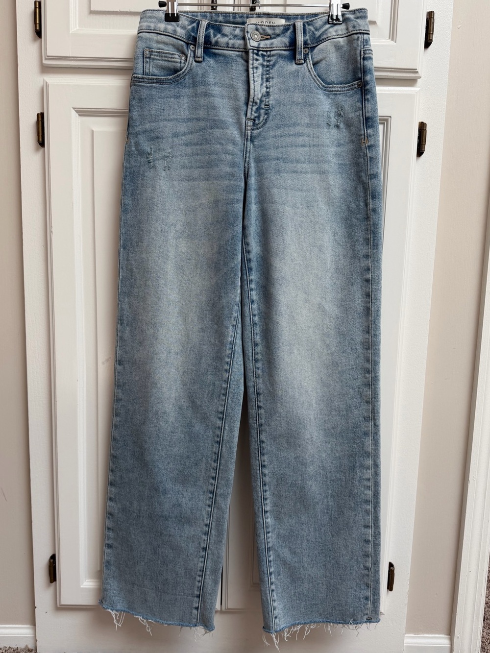 Hidden Ella High Rise Classic Straight Jeans Raw Hem Size 26